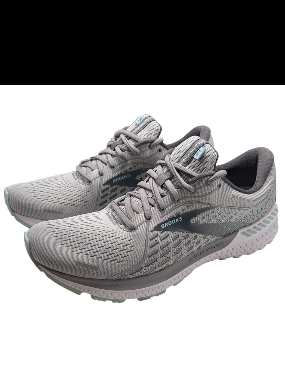 Brooks Adrenaline GTS 21 Womens Size 11.5 NARROW Running Shoes Gray